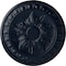 Ekena Millwork Exeter Ceiling Medallion (Fits Canopies up to 3 1/8"), 17 3/4"OD x 1 1/8"P, Midnight Dream CM17EXMDF - alternate 1